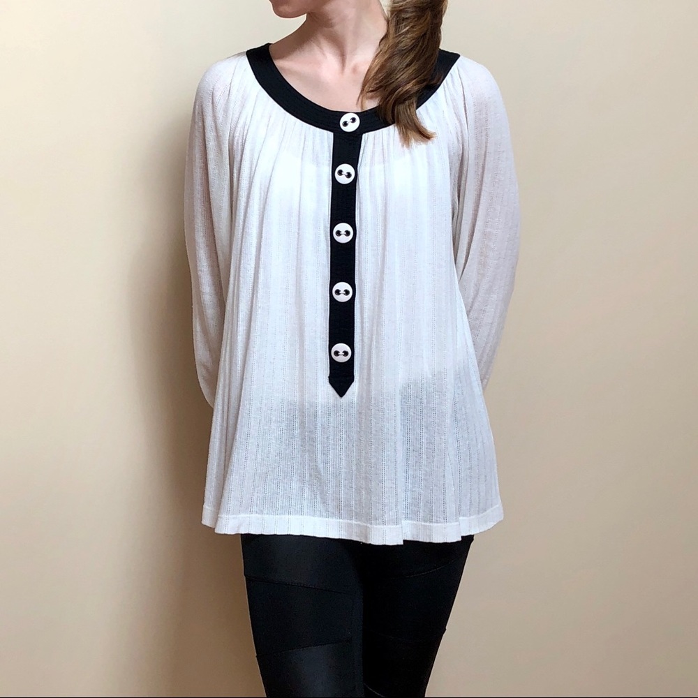 Tibi | b&w blouse